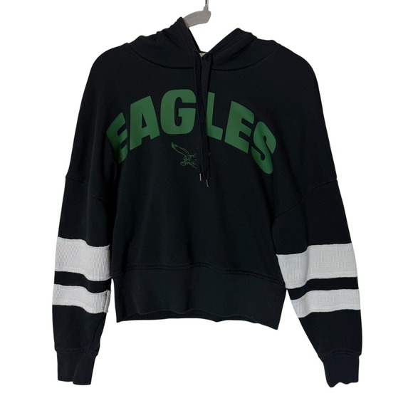 Junk Food Clothing Tops - Philadelphia Eagles Sweatshirt Womens Small Black NFL Football Junk Food Hoodie